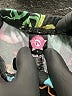 PixieLane Graphic Black Velour Pants Size 4 - photo 3