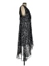 NY Collection 100% Polyester Stars Black Cocktail Dress Size M (estimated) - photo 4