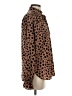 Never Fully Dressed 100% Polyester Animal Print Brown Long Sleeve Blouse Size 2 - photo 4