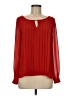 Narcisa Lang 100% Polyester Red Long Sleeve Blouse Size M (estimated) - photo 1