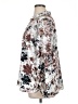 D&Co. Floral Silver Long Sleeve Blouse Size XL - photo 5
