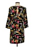 Tildon 100% Polyester Graphic Black Casual Dress Size S - photo 2
