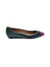 Talbots Color Block Green Flats Size 7 1/2 - photo 1