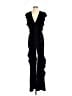 Zara Solid Black Jumpsuit Size XS - photo 1
