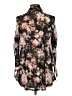 Ember 100% Polyester Floral Black Long Sleeve Blouse Size L - photo 2