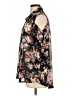 Ember 100% Polyester Floral Black Long Sleeve Blouse Size L - photo 5