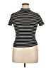 Shein Black Short Sleeve Turtleneck Size 0X - photo 1