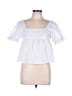 Vigoss 100% Cotton White Short Sleeve Top Size L - photo 1