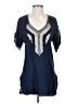 Assorted Brands Blue Short Sleeve Blouse Size S - photo 1