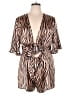 Shein Curve 100% Polyester Animal Print Brown Romper Size 16 Plus (2) - photo 1