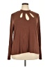ELOQUII Brown Long Sleeve Top Size 26 - 28 Plus - photo 1