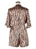 Shein Curve 100% Polyester Animal Print Brown Romper Size 16 Plus (2) - photo 2