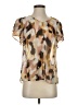 CAbi 100% Polyester Brown Short Sleeve Blouse Size XS - photo 1
