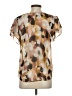 CAbi 100% Polyester Brown Short Sleeve Blouse Size XS - photo 2