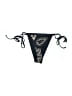 Devon Windsor Graphic Black Swimsuit Bottoms Size M - photo 1