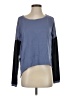 Assorted Brands Color Block Blue Long Sleeve Top Size S - photo 1