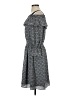 Libby Edelman 100% Polyester Houndstooth Gray Casual Dress Size S - photo 5