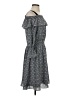 Libby Edelman 100% Polyester Houndstooth Gray Casual Dress Size S - photo 4