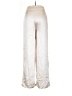 Princess Polly 100% Polyester Metallic Ivory Casual Pants Size 4 - photo 2