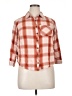 Terra & Sky Plaid Orange 3/4 Sleeve Button-Down Shirt Size 0X - photo 1