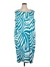 Peter Nygard Print Blue Cocktail Dress Size 3X - photo 1