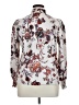 Unbranded 100% Polyester Floral Ivory Long Sleeve Blouse Size XL - photo 2
