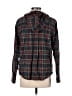 L.L.Bean 100% Cotton Plaid Gray Blue Fleece Size M (petite) - photo 2
