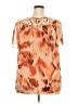 Daniel Rainn 100% Polyester Orange Short Sleeve Blouse Size XXL - photo 2