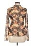 Assorted Brands Floral Brown Long Sleeve Blouse Size L - photo 1