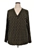 Lane Bryant Brown Long Sleeve Blouse Size 22 - 24 Plus - photo 1