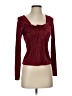Shein Burgundy Long Sleeve Top Size 2 - photo 1