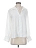 ASM ANNA 100% Polyester White Long Sleeve Blouse Size S - photo 1