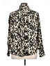 H&M 100% Polyester Animal Print Gold Long Sleeve Blouse Size XL - photo 2