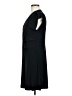 Apostrophe Solid Black Casual Dress Size M - photo 5