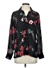 Jonathan Martin 100% Polyester Floral Black Long Sleeve Blouse Size S - photo 1