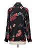 Jonathan Martin 100% Polyester Floral Black Long Sleeve Blouse Size S - photo 2