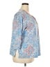 Ruby Rd. Blue 3/4 Sleeve Blouse Size 2X - photo 4