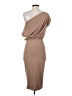 Unbranded Solid Tan Cocktail Dress Size S (estimated) - photo 2