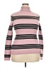Yoki Stripes Pink Turtleneck Sweater Size 3X - photo 1