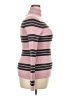 Yoki Stripes Pink Turtleneck Sweater Size 3X - photo 4