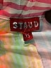 STAUD Stripes Yellow Shorts Size XS - photo 3
