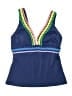 Boden 100% Polyester Color Block Blue Swimsuit Top Size 8 - photo 1