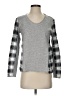 Pete Plaid Silver Pullover Sweater Size XS - photo 1