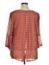 New Directions Red 3/4 Sleeve Blouse Size XL - photo 2