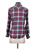 Sandra 100% Cotton Plaid Red Long Sleeve Button-Down Shirt Size XS - photo 2