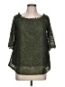 MIHOLL Green 3/4 Sleeve Blouse Size L - photo 1