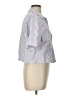 Dizzy Lizzy Stripes White Short Sleeve Blouse Size L - photo 4
