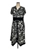 Another Thyme Print Black Casual Dress Size 16w - photo 1