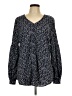 CAbi 100% Polyester Blue Long Sleeve Blouse Size L - photo 1