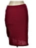 Leith Solid Burgundy Casual Skirt Size L - photo 2